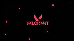 Red And Black Valorant Logo Wallpaper