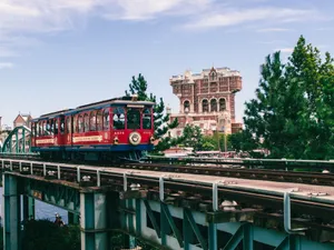 Red And Blue Train Wallpaper