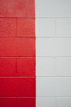 Red And White Wall Wallpaper