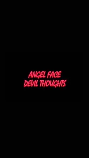 Red Baddie Angel And Devil Quote Wallpaper
