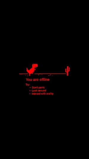 Red Baddie Google Dinosaur Wallpaper