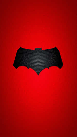 Red Batman Logo 750 X 1334 Wallpaper