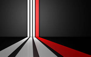 Red Black And White Lines Wallpaper