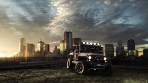 Red & Black Jeep Wallpaper