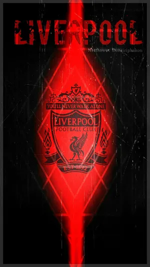 Red Black Liverpool Fc Artwork Wallpaper
