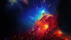 Red Blue Galaxy Space 2560x1440 Wallpaper