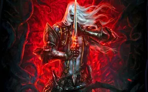 Red Castlevania Alucard Sword Wallpaper