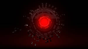 Red Circle Machine Wallpaper