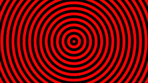 Red Circles Hypnotizing Colors Wallpaper