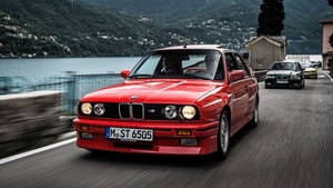 Red Classic Bmw E30 Wallpaper