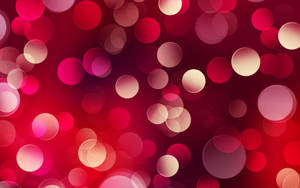 Red Color Bokeh Wallpaper