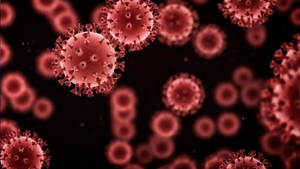 Red Coronavirus 3d Model Wallpaper