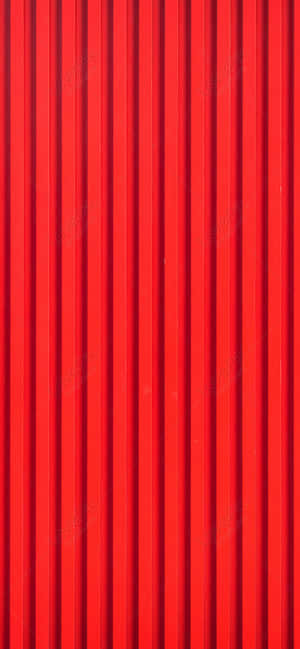 Red Corrugated Metal Wall Background Wallpaper