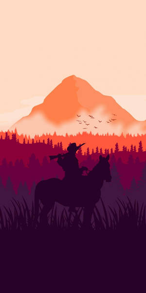 Red Dead Redemption Cowboy Art Wallpaper