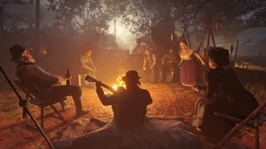 Red Dead Redemption2_ Campfire Gathering Wallpaper