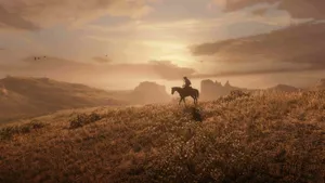 Red Dead Redemption2 Sunset Ride Wallpaper
