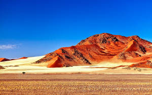 Red Desert Mountain Wallpaper