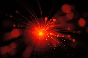 Red Explosion Abstract Art Wallpaper