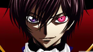 Red Eyed Lelouch Code Geass Wallpaper