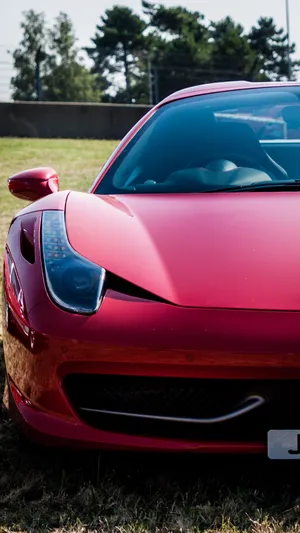 Red Ferrari Expensive Bumper Wallpaper