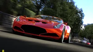Red Ferrari Hd Desktop Wallpaper