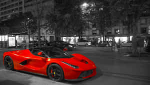 Red Ferrari Live Car Wallpaper