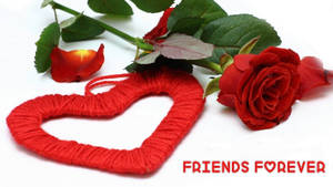 Red Gifts For Friendship Day Wallpaper