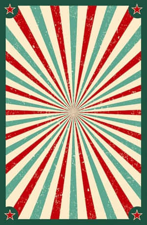 Red Green 70s Hippie Pattern Wallpaper