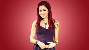 Red Haired Ariana Grande Wallpaper