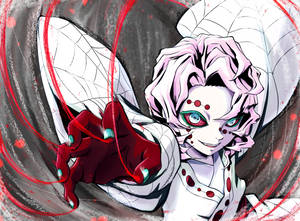 Red-handed Rui Demon Slayer Wallpaper