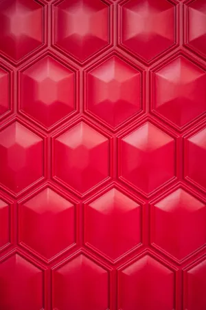 Red Hexagonal Tile Background Wallpaper