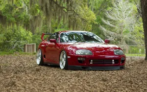 Red Jdm Toyota Supra Wallpaper
