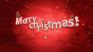 Red Merry Christmas Hd Wallpaper