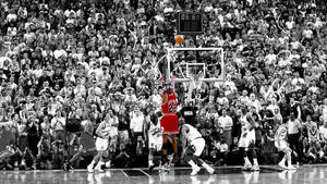 Red Michael Jordan Nba Desktop Wallpaper