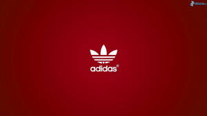 Red Minimalist Adidas Logo Wallpaper