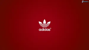 Red Minimalist Adidas Logo Wallpaper