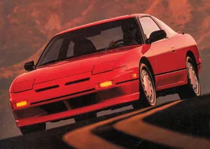 Red Nissan240sx Classic Profile Wallpaper