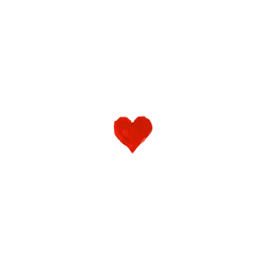 Red-painted Heart Aesthetic Wallpaper