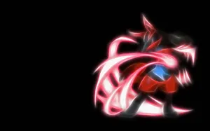 Red Pokemon Lucario Fanart Wallpaper