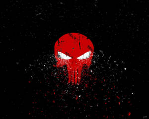 Red Punisher Logo Art Wallpaper