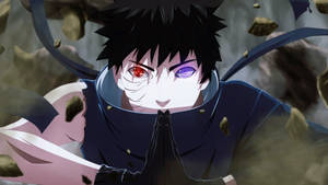 Red Purple Eyed Obito Wallpaper