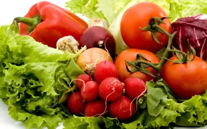 Red Purple Green Vegetables Wallpaper