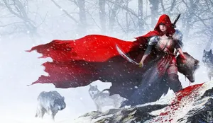 Red Riding Hood Fighting Coolest Desktop Wallpaper