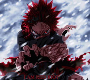 Red Riot Eijiro Kirishima Poster Wallpaper