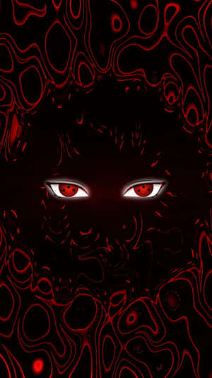 Red Sharingan Eyes Dark Abstract Background Wallpaper