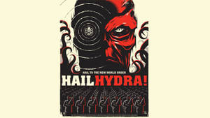 Red Skull Hail Hydra! Poster Wallpaper