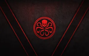 Red Skull Hydra Octopus Logo Wallpaper