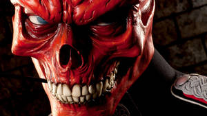 Red Skull Maniacal Grin Wallpaper