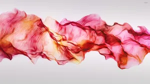 Red Smoke In White Wallpaper
