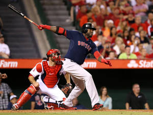 Red Sox Game In Action Wallpaper